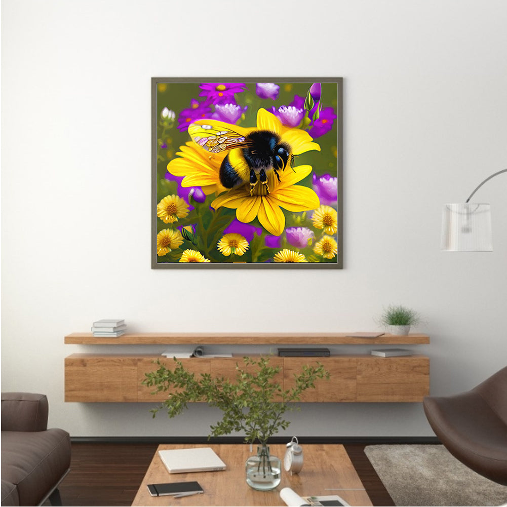Bee - Full Round Drill Diamond Painting 30*30CM