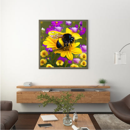 Bee - Full Round Drill Diamond Painting 30*30CM