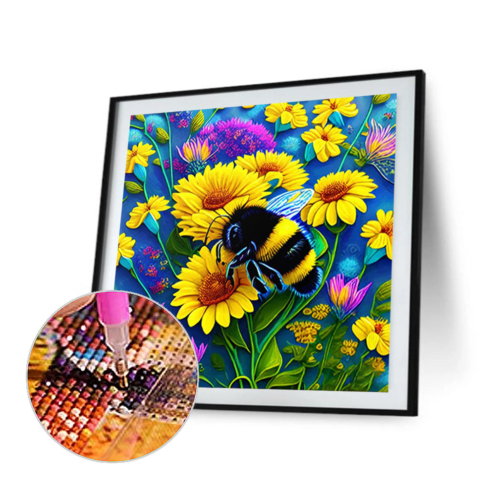 Bee - Full Round Drill Diamond Painting 30*30CM