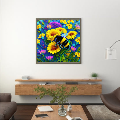 Bee - Full Round Drill Diamond Painting 30*30CM