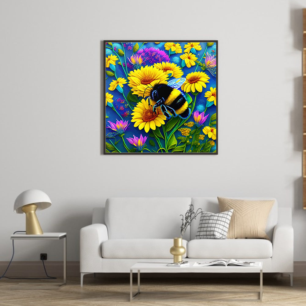 Bee - Full Round Drill Diamond Painting 30*30CM