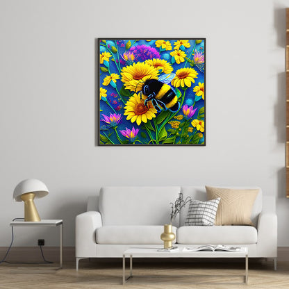 Bee - Full Round Drill Diamond Painting 30*30CM