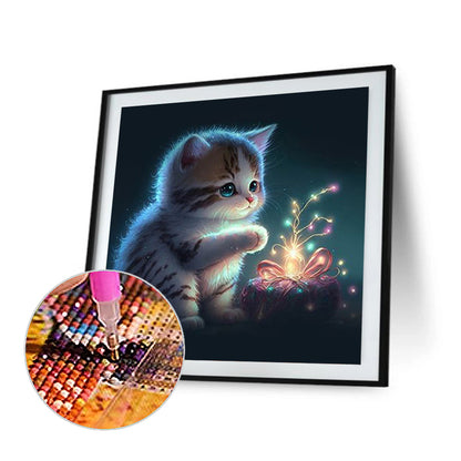 Kitten - Full Round Drill Diamond Painting 30*30CM