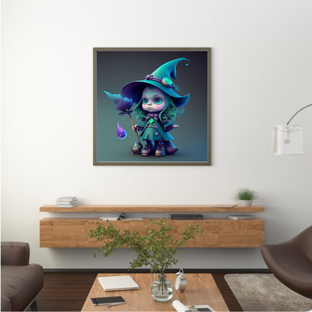Magic Girl - Full Round Drill Diamond Painting 30*30CM