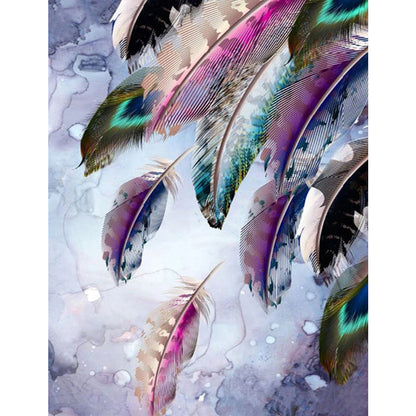 Feather - Full Round Drill Diamond Painting 50*60CM