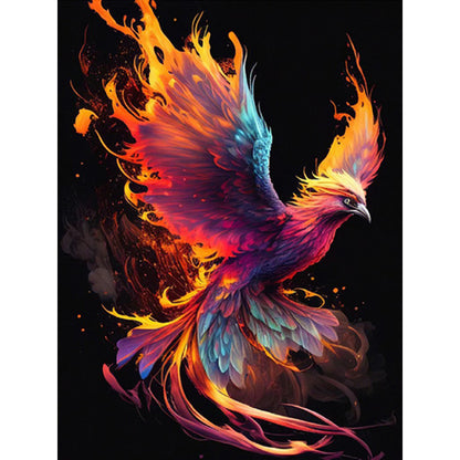 Flaming Phenix - Full Round Drill Diamond Painting 30*40CM