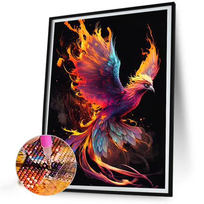 Flaming Phenix - Full Round Drill Diamond Painting 30*40CM