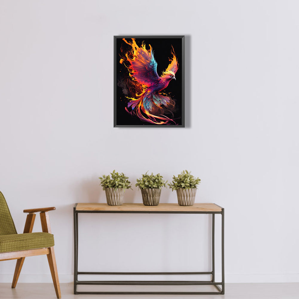 Flaming Phenix - Full Round Drill Diamond Painting 30*40CM