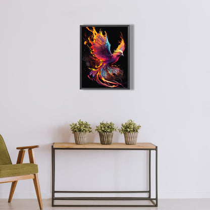 Flaming Phenix - Full Round Drill Diamond Painting 30*40CM