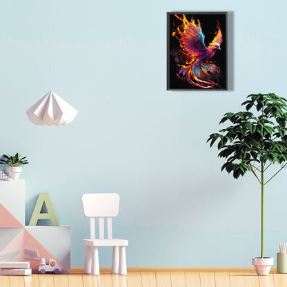 Flaming Phenix - Full Round Drill Diamond Painting 30*40CM
