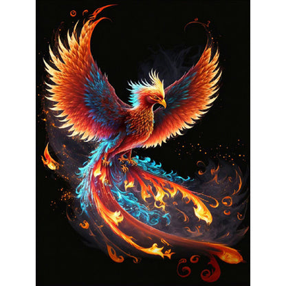 Flaming Phenix - Full Round Drill Diamond Painting 30*40CM