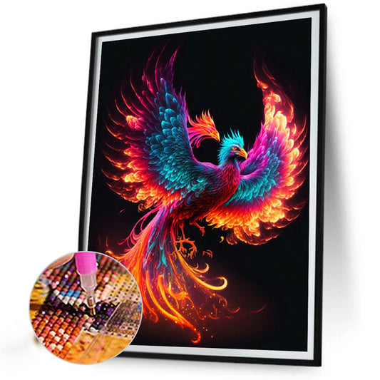 Flaming Phenix - Full Round Drill Diamond Painting 30*40CM