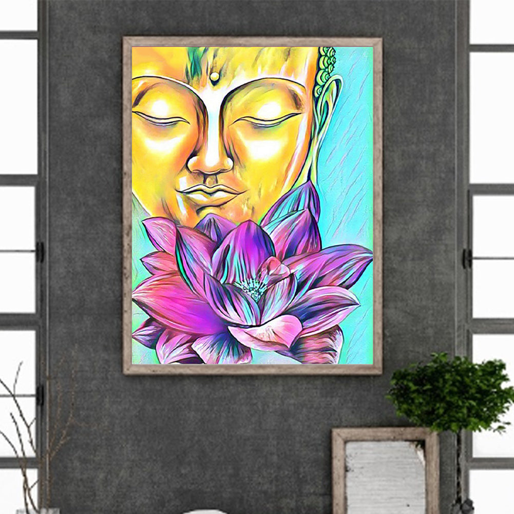 Buddha Statue - Full Round Drill Diamond Painting 40*50CM