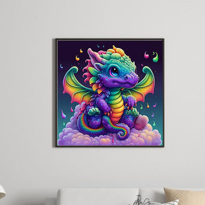 Baby Dragon - Full Round Drill Diamond Painting 45*45CM