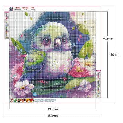 Small Parrot - Full Round Drill Diamond Painting 45*45CM