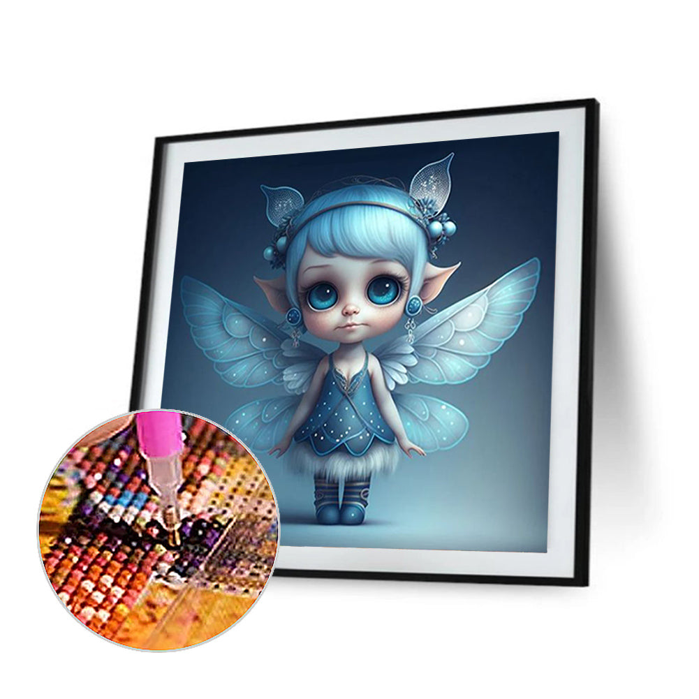 Little Angel Girl With Wings - Full Round Drill Diamond Painting 35*35CM