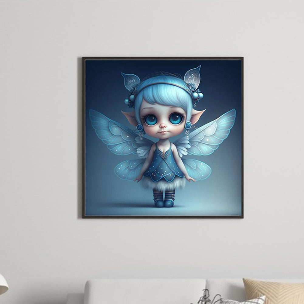 Little Angel Girl With Wings - Full Round Drill Diamond Painting 35*35CM