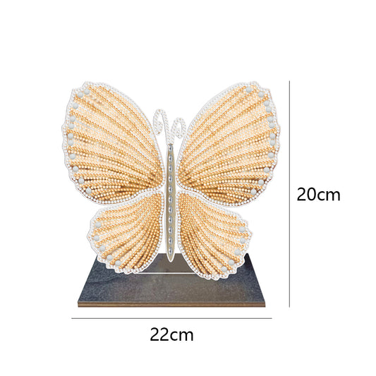 DIY Crystal Diamond Ornament Art Crafts Wooden Point Drilling Ornament Kids Gift