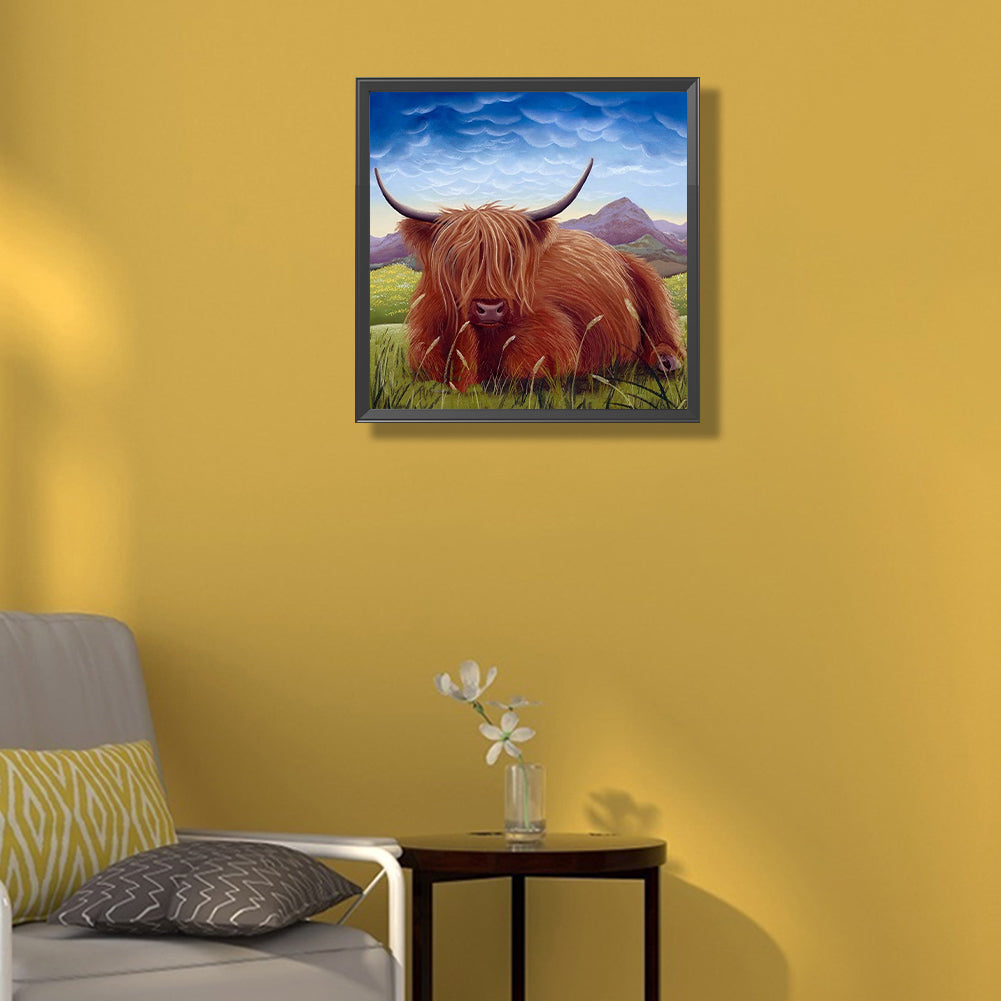 Highland Yak - Full Square Drill Diamond Painting 50*50CM
