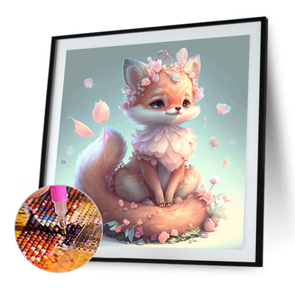 Exquisite Fox - Full Round Drill Diamond Painting 30*30CM