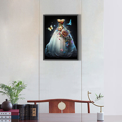 Dream Wedding Dress - Full Round Drill Diamond Painting 30*40CM