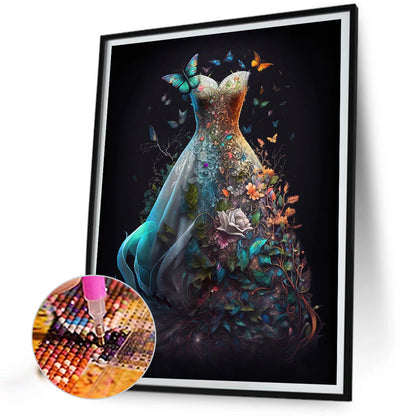 Dream Wedding Dress - Full Round Drill Diamond Painting 30*40CM