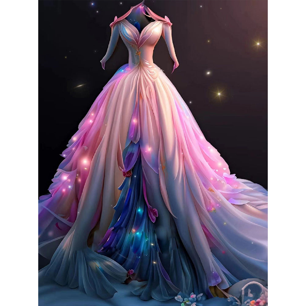 Dream Wedding Dress - Full Round Drill Diamond Painting 30*40CM