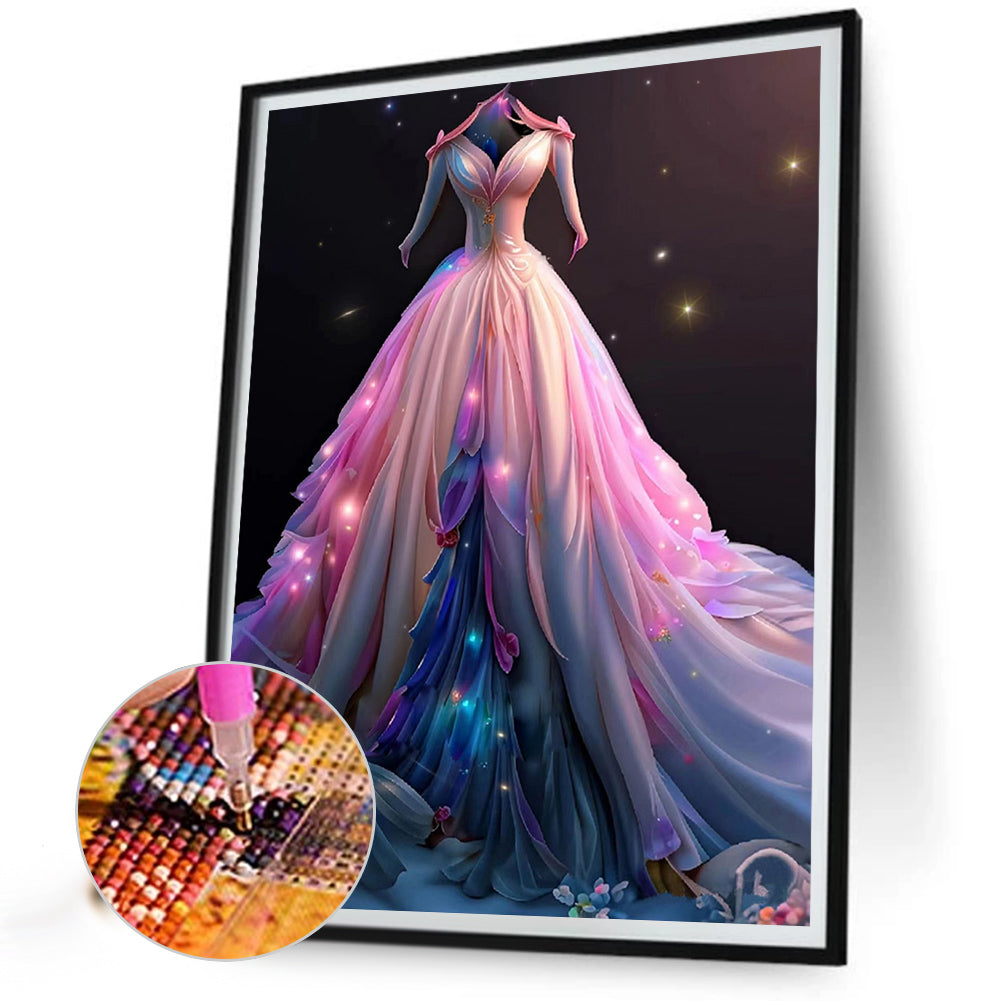 Dream Wedding Dress - Full Round Drill Diamond Painting 30*40CM