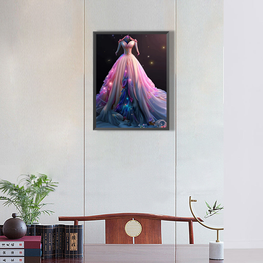 Dream Wedding Dress - Full Round Drill Diamond Painting 30*40CM