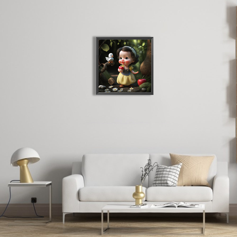 Snow White Cartoon Version - Full Round Drill Diamond Painting 30*30CM