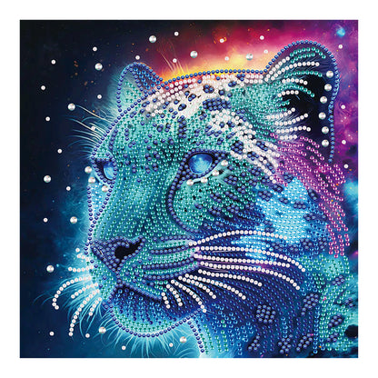 Color Leopard - Special Shaped Drill Diamond Painting 30*30CM