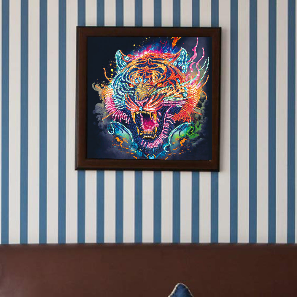 Color Tiger - Special Shaped Drill Diamond Painting 30*30CM