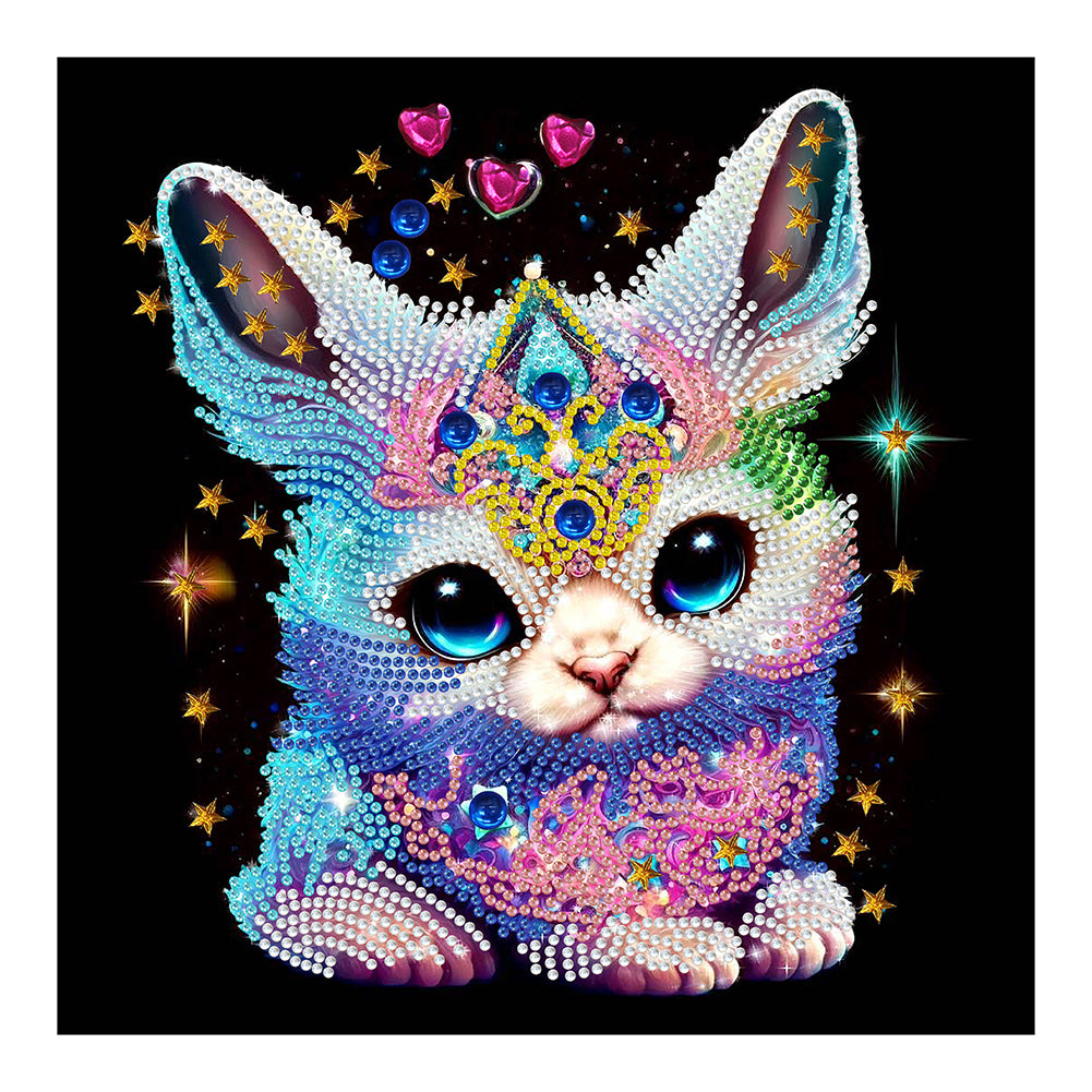 Jeweled Bunny - Special Shaped Drill Diamond Painting 30*30CM