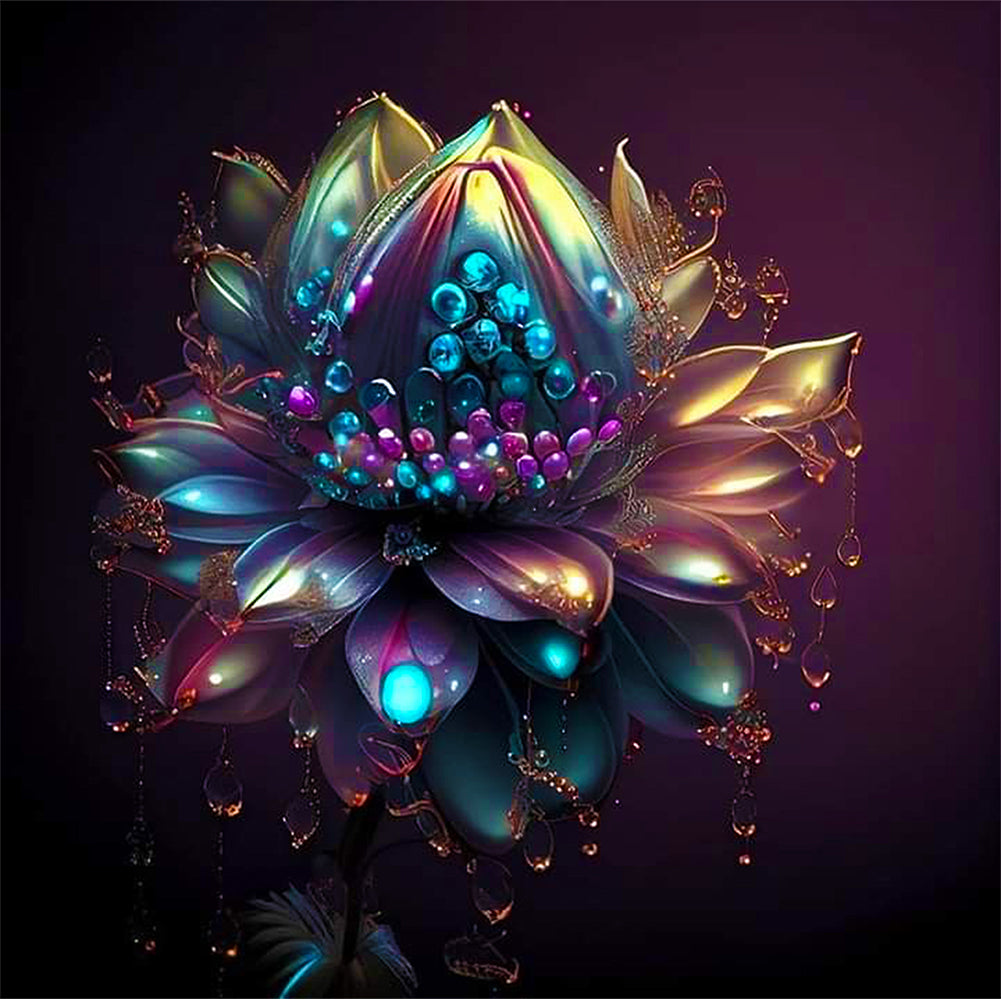 Crystal Flower - Full Round Drill Diamond Painting 30*30CM