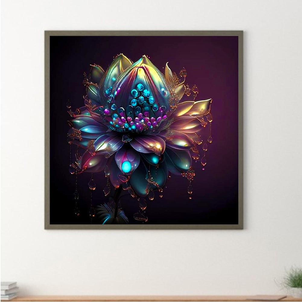 Crystal Flower - Full Round Drill Diamond Painting 30*30CM