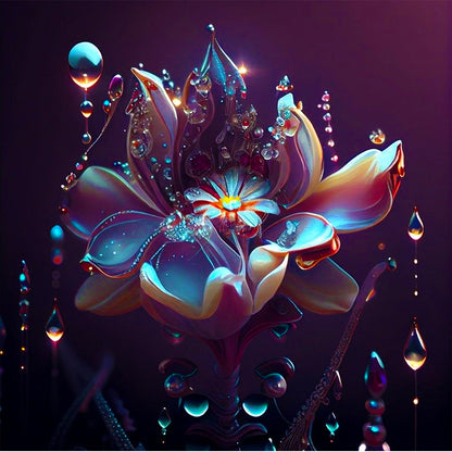 Crystal Flower - Full Round Drill Diamond Painting 30*30CM