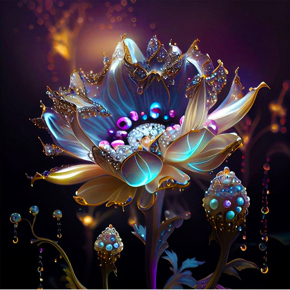 Crystal Flower - Full Round Drill Diamond Painting 30*30CM