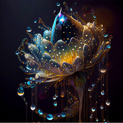 Crystal Flower - Full Round Drill Diamond Painting 30*30CM
