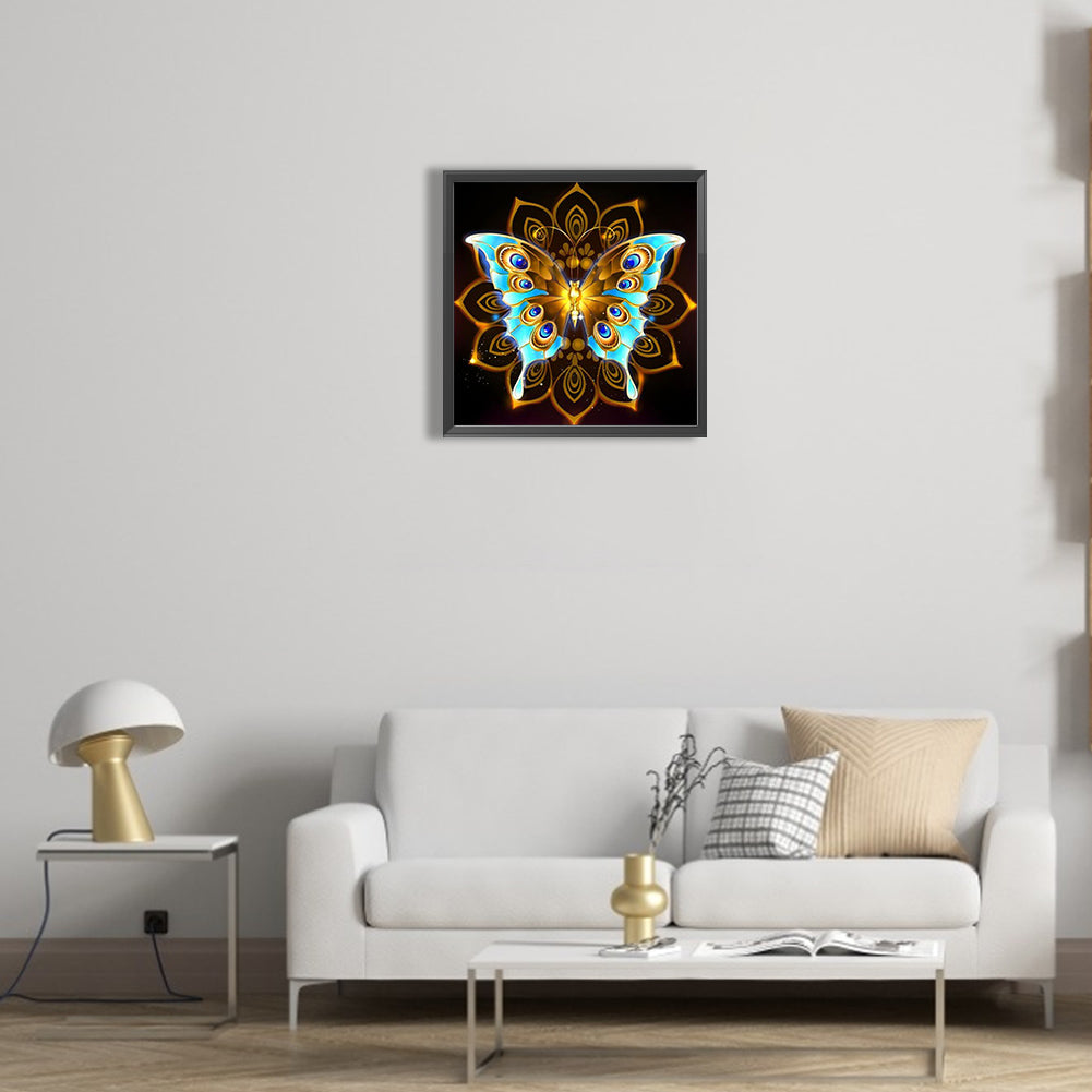 Metal Butterfly - Full Round Drill Diamond Painting 30*30CM