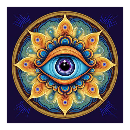 Mandala Eyes - Full Round Drill Diamond Painting 30*30CM