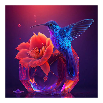 Hummingbird - Full Round Drill Diamond Painting 30*30CM