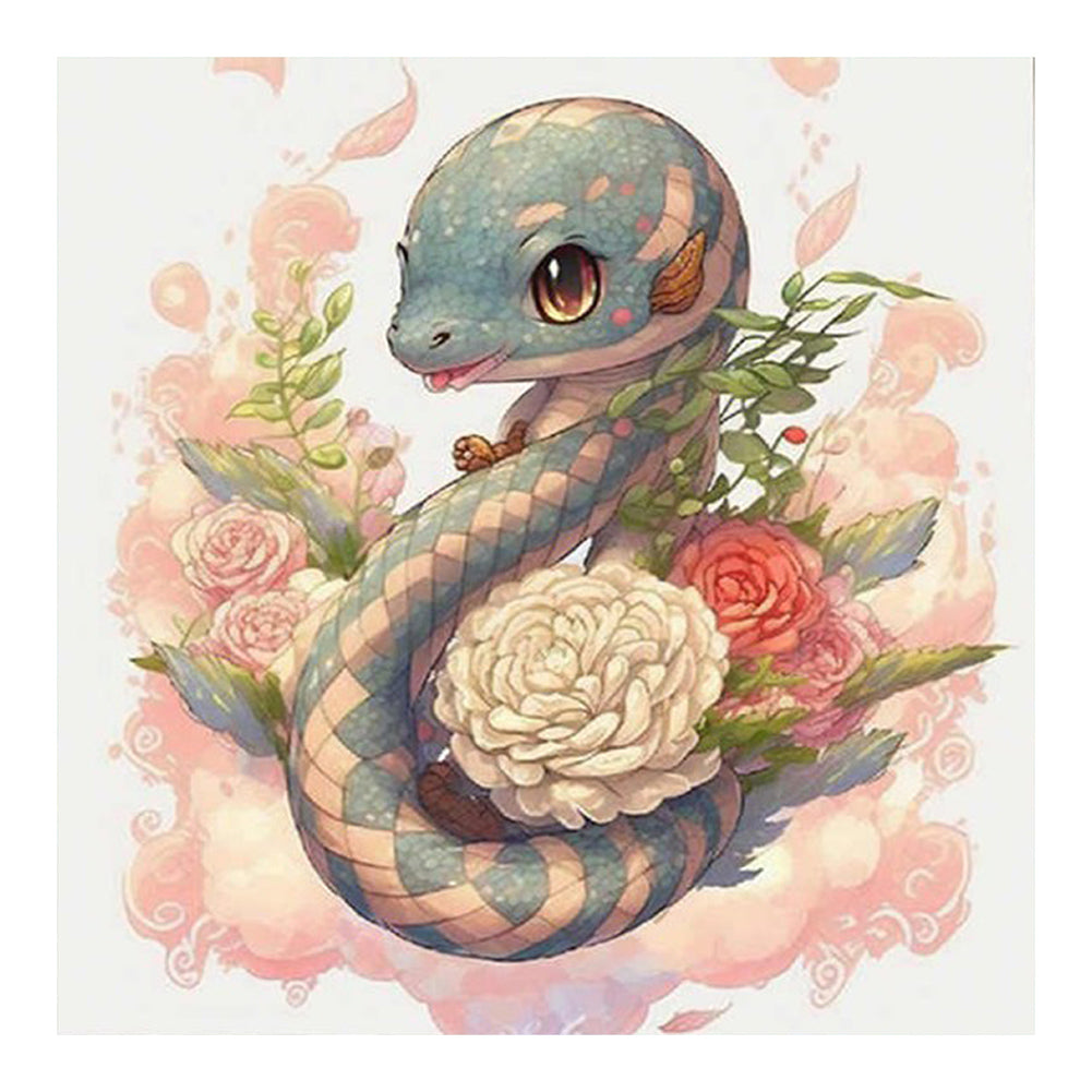 Snake - Full Round Drill Diamond Painting 30*30CM