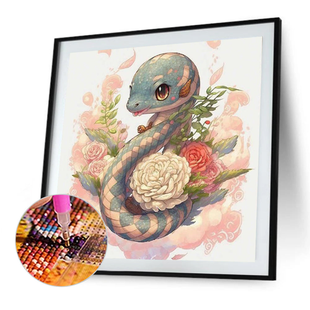 Snake - Full Round Drill Diamond Painting 30*30CM