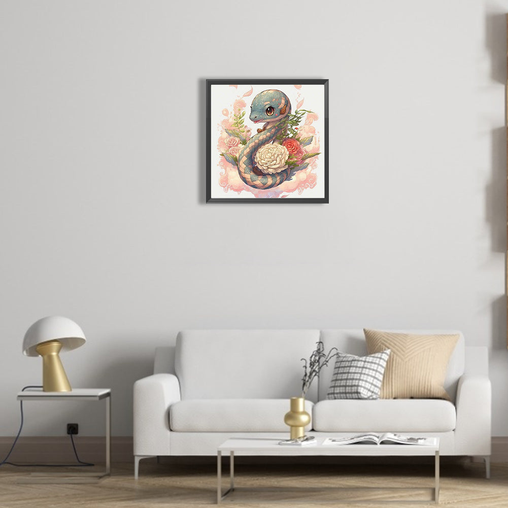 Snake - Full Round Drill Diamond Painting 30*30CM