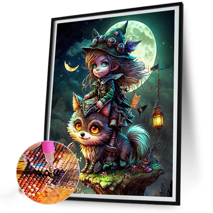 Moon Witch - Full Square Drill Diamond Painting 40*50CM