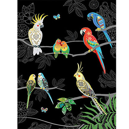 Parrot -O630*40cm(canvas) full-round drill diamond painting