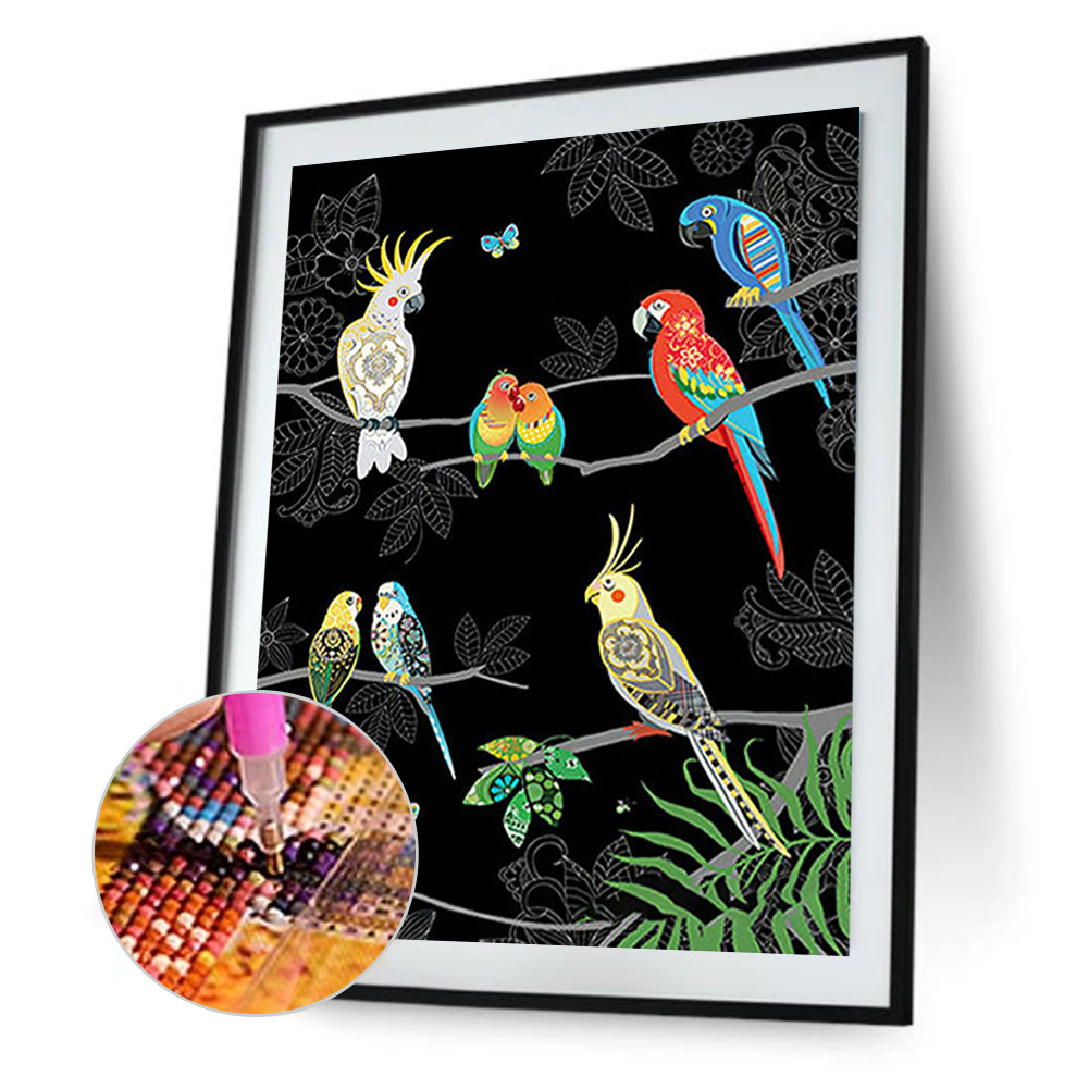Parrot -O630*40cm(canvas) full-round drill diamond painting