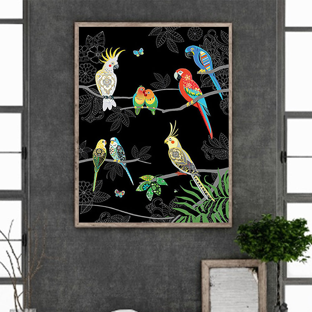 Parrot -O630*40cm(canvas) full-round drill diamond painting
