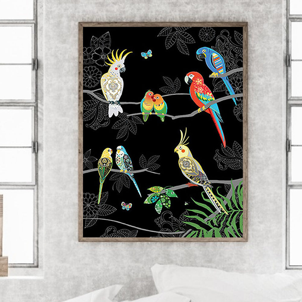 Parrot -O630*40cm(canvas) full-round drill diamond painting