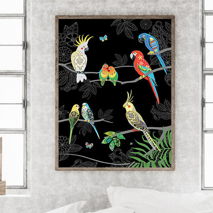 Parrot -O630*40cm(canvas) full-round drill diamond painting